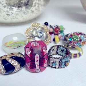 Costume Rings Lot of 9 👑💍🎉